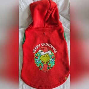 THE GRINCH Dog Christmas Hoodie M
